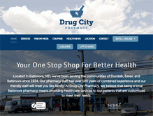 Tablet Screenshot of drugcityrx.com